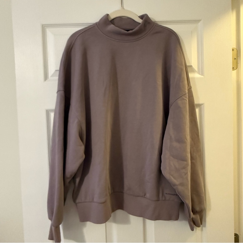 Alphalete Men's Origin Mock Neck Sweater in Rose Water